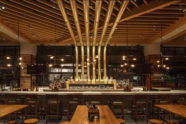 Photo of barrel and bushel bar